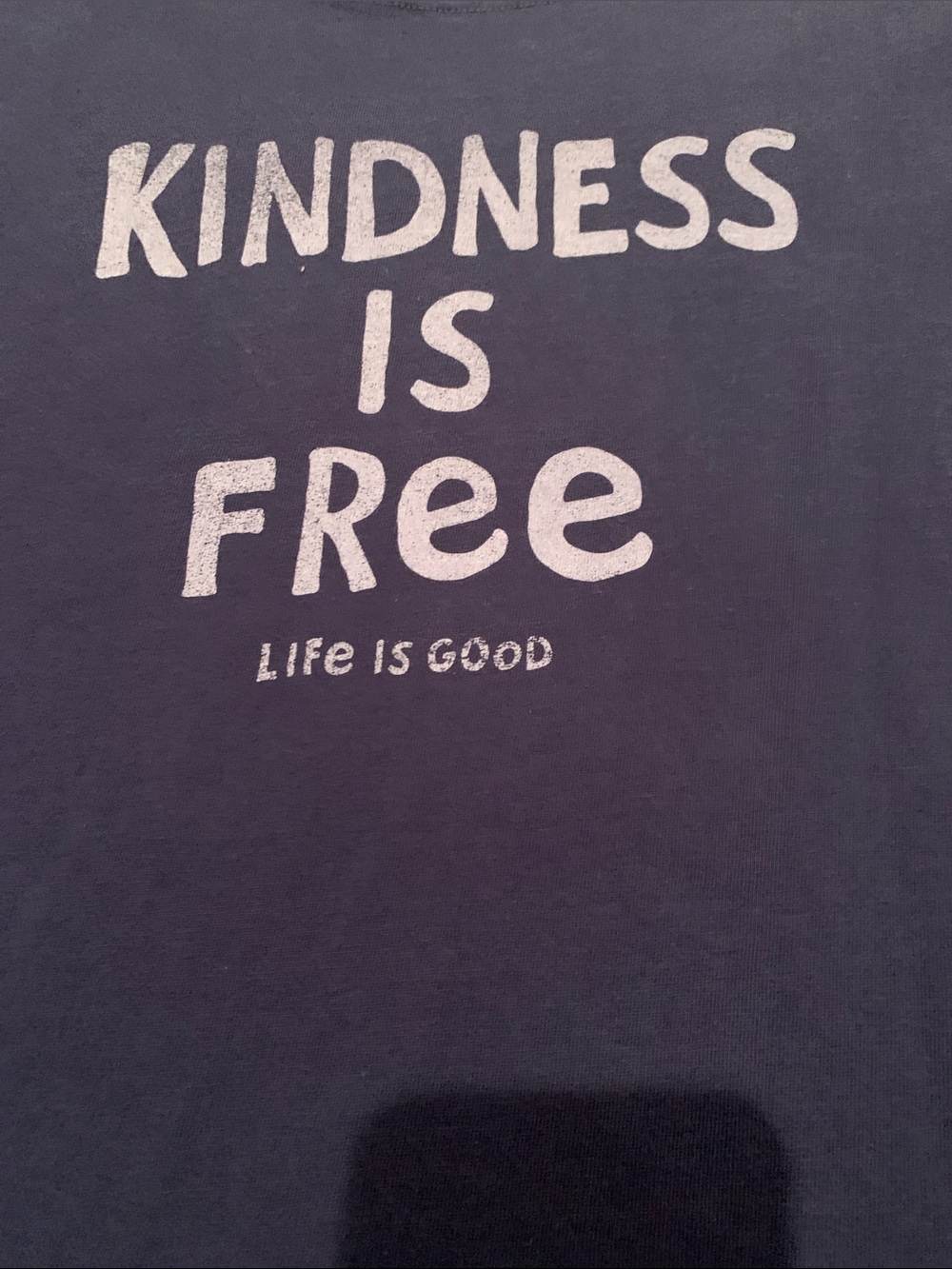 Life Is Good Navy 'Kindness Is Free' Short Sleeve Tee